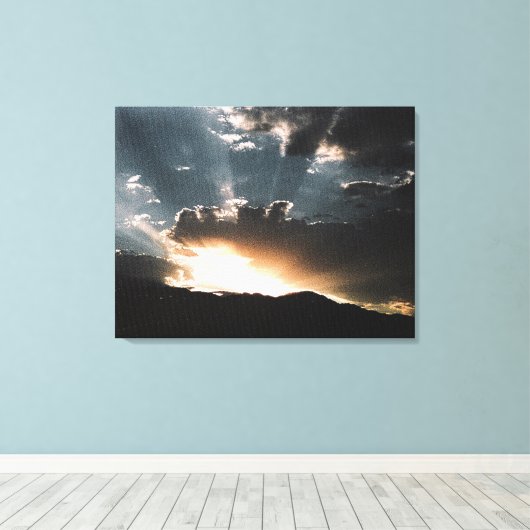 Storm benaderen canvas afdruk (Insitu (Houten vloer))