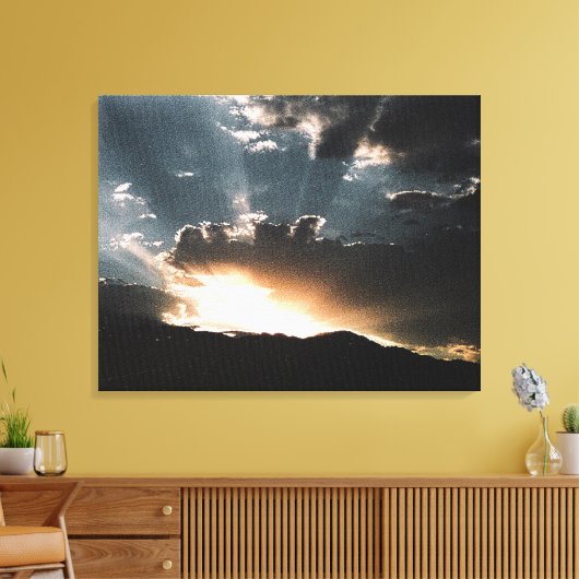Storm benaderen canvas afdruk (Insitu (Woonkamer))