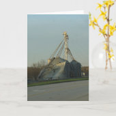 Storm beschadigde korrels kaart (Gele Bloem)