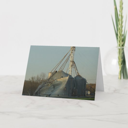 Storm beschadigde korrels kaart (Voorkant)