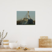 Storm beschadigde korrels poster (Keuken)