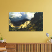 Storm Bierstadt in het Rocky-gebergte Canvas Afdruk (Insitu (Woonkamer))