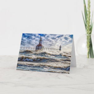 Storm bij de vuurtoren van St Joseph Kaart