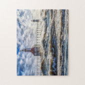 Storm bij S Joseph Lighthouse Legpuzzel (Verticaal)