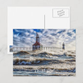 Storm bij St Joseph Dankkaart Briefkaart (Voorkant / Achterkant)