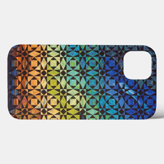 Storm bij Zee Quilt Hoesje-Mate Telefoon Case (Achterkant (horizontaal))