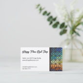 Storm bij Zee Quilt Volledig  Biz Kaarten Visitekaartje (Staand voorkant)