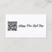 Storm bij Zee Quilt Volledig  Biz Kaarten Visitekaartje (Achterkant)