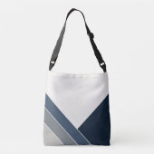 Storm Blauw en Grijs City Summer Home Crossbody Tas (Achterkant)
