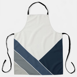 Storm Blauw en Grijs City Summer Home Schort