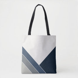 Storm Blauw en Grijs City Summer Home Tote Bag