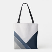 Storm Blauw en Grijs City Summer Home Tote Bag (Achterkant)