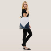 Storm Blauw en Grijs City Summer Home Tote Bag (Op model)