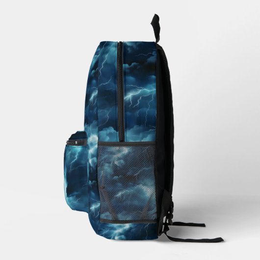Storm-bliksemstraal Bedrukte Rugzak (Rechts)