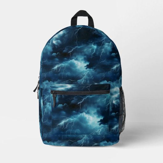 Storm-bliksemstraal Bedrukte Rugzak (Voorkant)