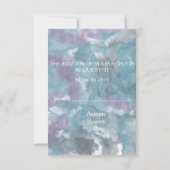 STORM BLUE WATERVERF HIBISCUS WEDING RSVP KAARTJE (Achterkant)