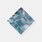 STORM BLUE WATERVERF HIBISCUS WEDING SERVET (Hoek)