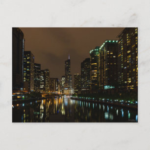 Storm breekt over Chicago Briefkaart