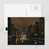Storm breekt over Chicago Briefkaart (Voorkant / Achterkant)