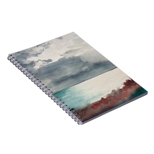 Storm breken, kust van Maine door Winslow Homer Notitieboek (Rechterzijde)