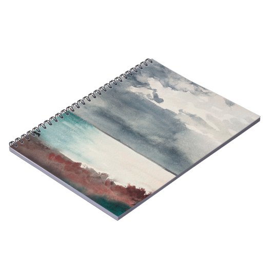 Storm breken, kust van Maine door Winslow Homer Notitieboek (Linkerzijde)