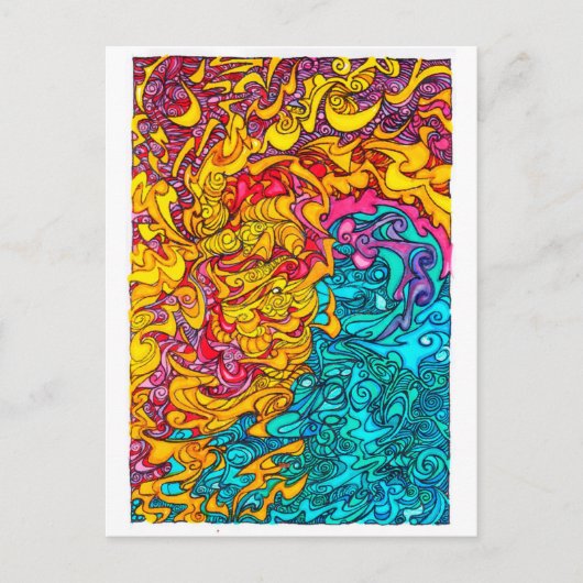 storm briefkaart (Voorkant)