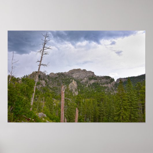 Storm broeit in de Black Elk Wilderness Poster (Voorkant)
