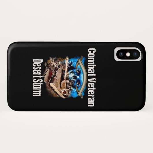 Storm celtelefoon bestrijding veteraan woestijn. Case-Mate iPhone case (Achterkant (horizontaal))