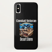 Storm celtelefoon bestrijding veteraan woestijn. Case-Mate iPhone case (Achterkant)