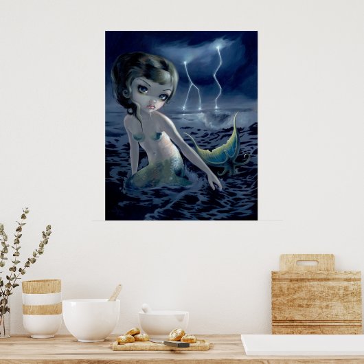 Storm Chaser ART PRINT mermaid gothic fantasy (Keuken)