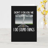 Storm Chaser Gift Hurricane Storm Tornado Chasing Kaart (Gele Bloem)