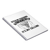 Storm Chaser Giften | Storm Chasing Lightning Hobb Notitieboek (Rechterzijde)