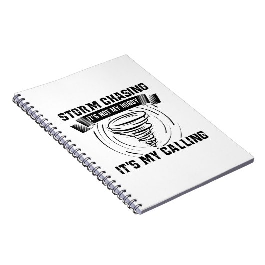Storm Chaser Giften | Storm Chasing Lightning Hobb Notitieboek (Rechterzijde)