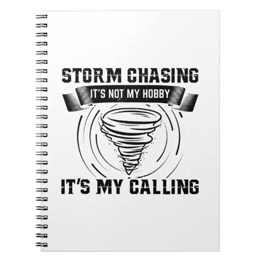 Storm Chaser Giften | Storm Chasing Lightning Hobb Notitieboek (Voorkant)