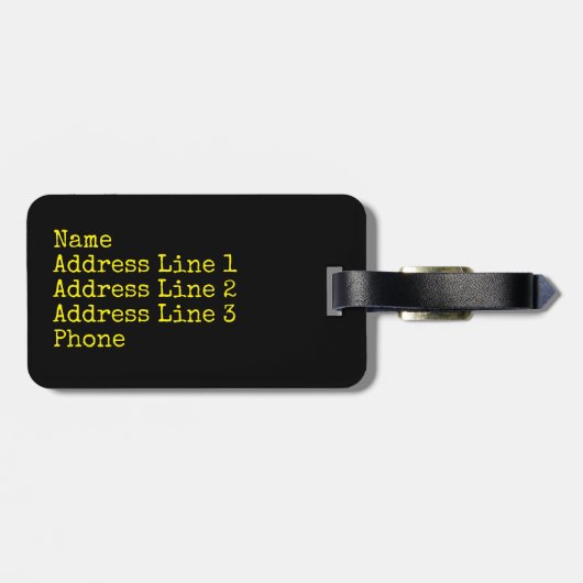 Storm Chaser Hook Echo Radar Afbeelding Bagagelabel (Achterkant horizontaal)