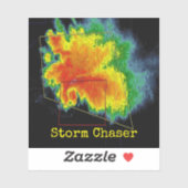 Storm Chaser Hook Echo Radar Afbeelding Sticker (Vel)