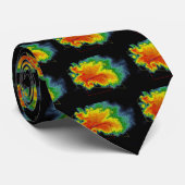 Storm Chaser Hook Echo Radar Afbeelding Stropdas (Opgerold)