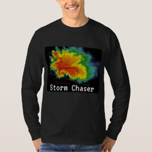 Storm Chaser Hook Echo Radar Afbeelding T-shirt