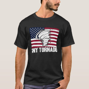 Storm Chaser Hurricane Meteorology Tiny Tornado US T-shirt