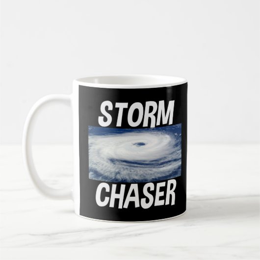 Storm Chaser Hurricane Weer Afbeelding Koffiemok (Links)