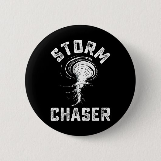 Storm Chaser Kostuum Tornado Twister Chasers Kinde Ronde Button 5,7 Cm (Voorkant)