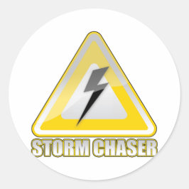 Storm Chaser Lightning 2 Ronde Sticker
