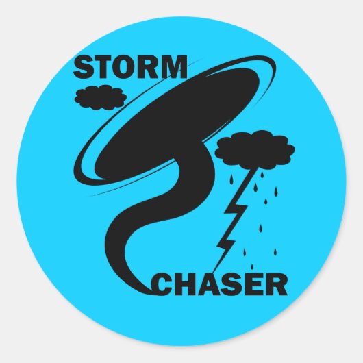 STORM CHASER RONDE STICKER (Voorkant)