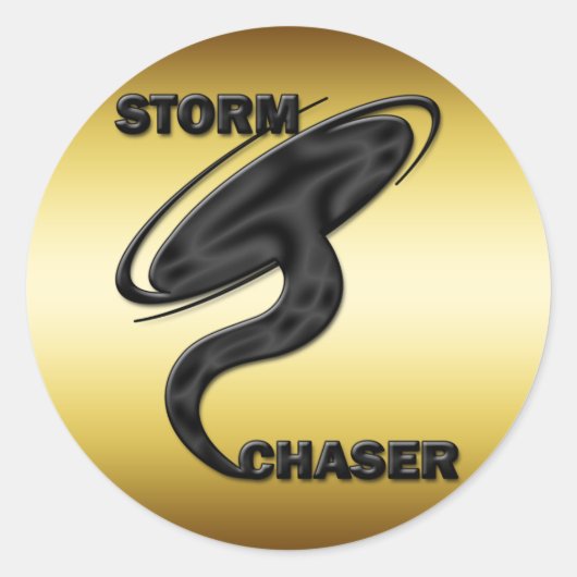 STORM CHASER RONDE STICKER (Voorkant)