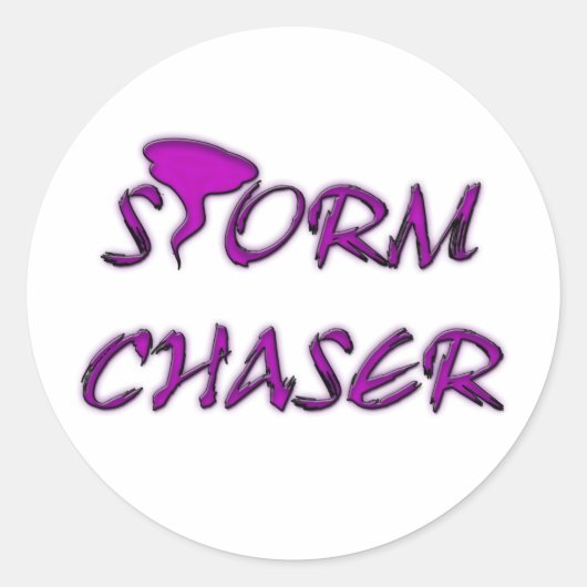 STORM CHASER RONDE STICKER (Voorkant)