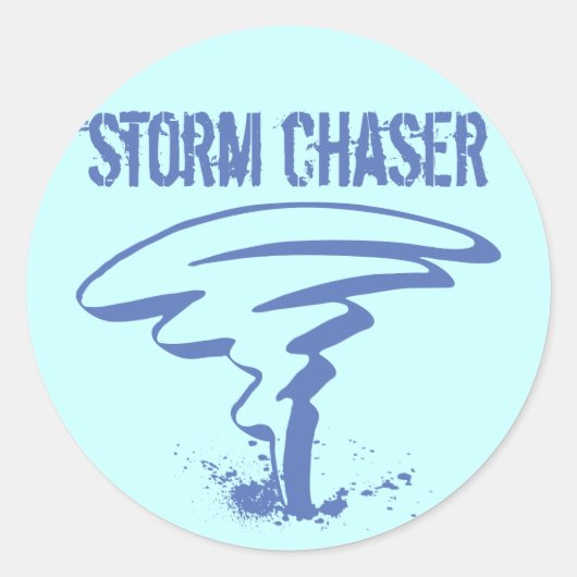 STORM CHASER RONDE STICKER (Voorkant)