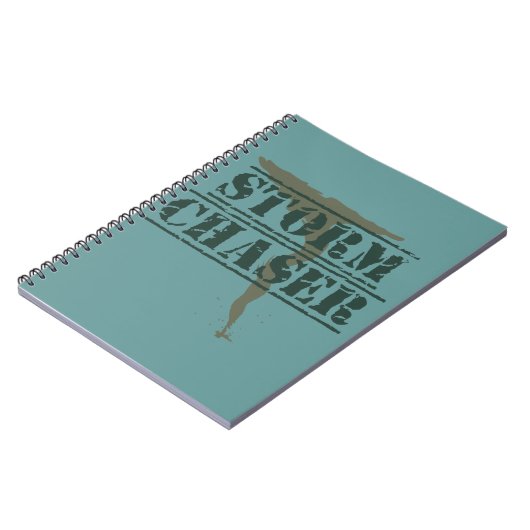 Storm Chaser Rubber Stamp and Funnel Notitieboek (Linkerzijde)