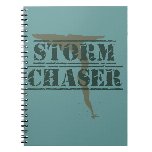 Storm Chaser Rubber Stamp and Funnel Notitieboek (Voorkant)