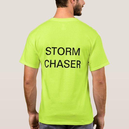 STORM CHASER SAFETY GREEN TSHIRT (Achterkant)