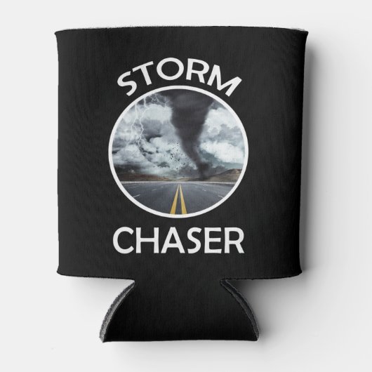 Storm Chaser Tornado Afbeelding Weer Meteoroloog Blikjeskoeler (Voorkant)